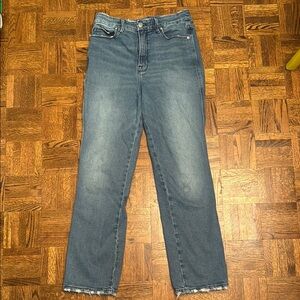 Good American Blue Straight Leg Jeans